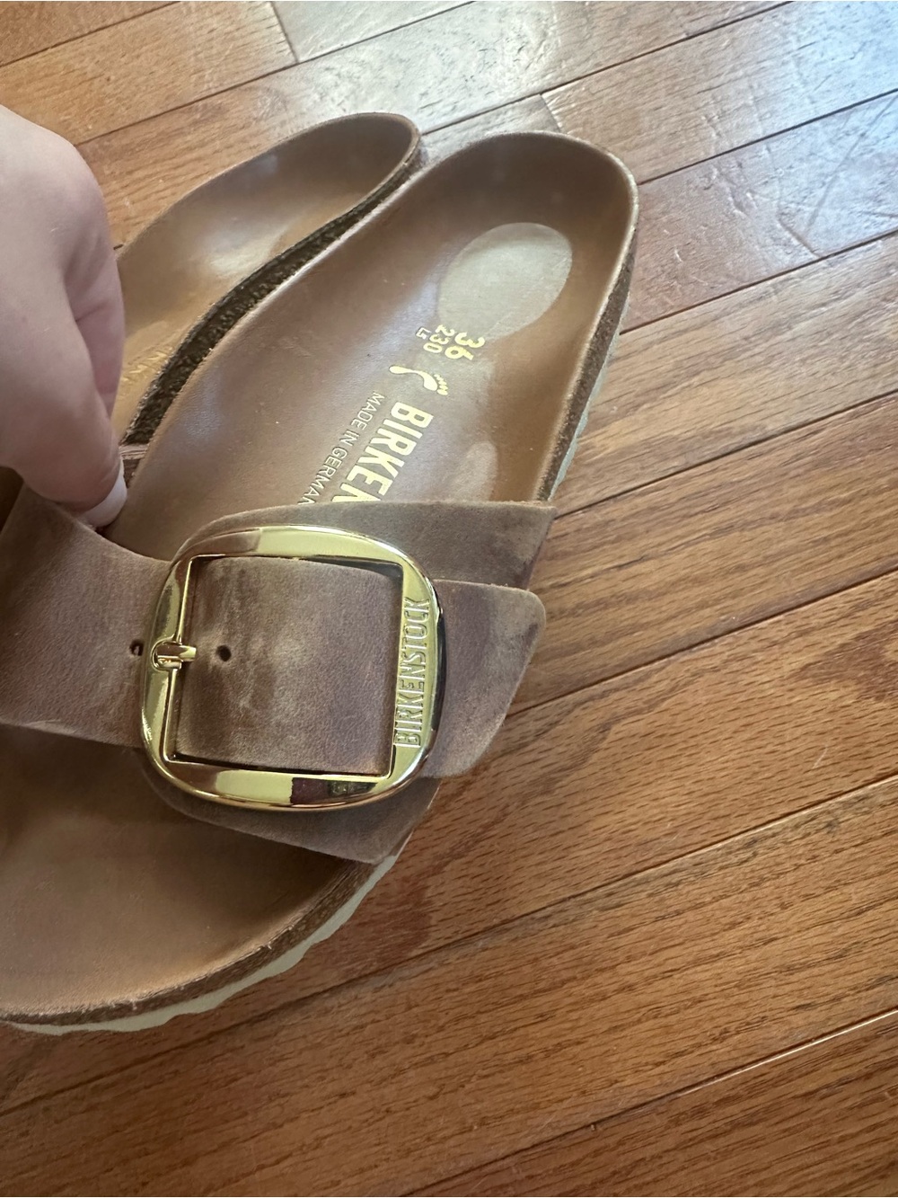 Brown Birkenstock Madrid Big Buckle Sandals size 36 - Picture 2 of 7